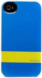 Mrked DD406 Double Dutch Collection Protective Case for iPhone 4 and 4S - Carrying Case - Retail Packaging - True Blue/Sunglow