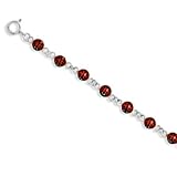 5.5 Round Red/Black Lady Bug Children's Bracelet