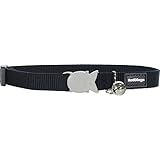 Red Dingo Classic Cat Collar, One Size Fits All, Black