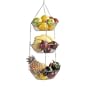 Kitchen Craft Cestello appendibile porta frutta e verdura, 3 scomparti, cromato