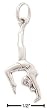 Sterling Silver Gymnast Charm - JewelryWeb