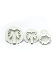 Home: Tropical Cake & Cookie Cutter 3 Piece Palm Tree & Sun Set by Kurtzy TM - Kurtzy