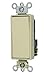 Leviton 20 Amp, 120/277 Volt Decora Plus Rocker Single-Pole AC Quiet Switch, 5621-2I, Ivory
