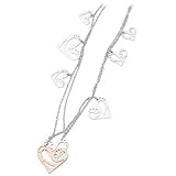 brosway ブロスウェイ FANTASY Neckalce ネックレス - 8 hearts/1 gold plated FS02の画像
