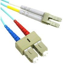 852-L42-009 - Quiktron 50/125 um 10G Laser-Optimized LC-SC Duplex MM Fiber Assembly, 3 Meter