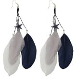 Dallas Cowboys Feather Earrings