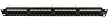 Cables Unlimited UTP-9024 24 Port Cat6 Patch Panel (Black)