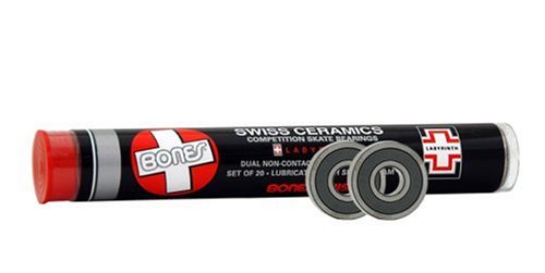 Childrens Toyshop  Toys : Bones Bearings Swiss Ceramic Labyrinth Skate Bearings (8mm, 20-Pack)
