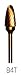 84T Titanium Coated Carbide Bur - 3/32" Shank - Rounded Cone Shaped Carbide 84T Titanium Coated Carbide Bur - 3/32" Shank - Rounded Cone Shaped Carbide