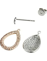 1 5/8 Ct Tw Interchangable Diamond Earrings by US Gems