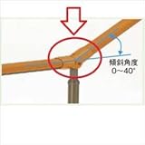 LIXIL TOEX　グリップライン　歩行補助手すり　だ円手すり用　自在傾斜継手　【リクシル】 アルミカラー　マイルドブラック