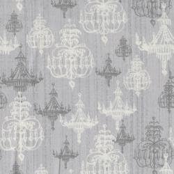 Bulk Buy: FabScraps Scapbooking (5-Yards) Shabby Chic 43' Wide 100% Cotton 5yd D/R Silver Chandelier 3005S5