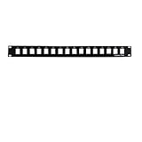 SF Cable, 1U 19 16port Blank Panel for Keystone Jack