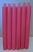 Candles – Set of 6 Fushcia Bistro Style Dinner Candles