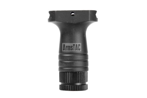 ARMSTAC® G4 Stubby Vertical Forward Rubberized Grip (Black) with ARMSTAC® Lifetime Warranty