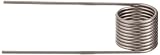 302 Stainless Steel Torsion Spring, Right Hand Wind Direction, 360° Deflection, 0.324" OD, 0.025" Wire Size, 1" Leg Length, 0.218" Mandrel Size, 0.288" Min. Axial Space (Pack of 10)