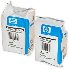 HP 74XL Black & HP 75XL Tricolor Inkjet Cartridges
