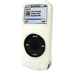 Proporta Leather Case Sleeve Type - Case for digital player - leather - white - iPod nano