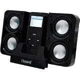 I.SOUND DGIPOD-173 4X FOLDABLE PORTABLE SPEAKERS FOR ALL IPOD(R) MODELS (BLACK)