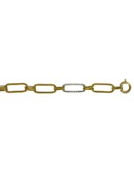 CleverEves 18Kt Yellow Gold Long Link Bracelet