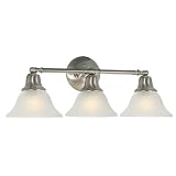 3 Light Brushed Nickel 24-1/2w X 9-1/4w X 8-3/8