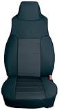 IMAGE OF Rugged Ridge 13213.01 Black/Black Custom Neoprene Front Seat Cover - Pair
