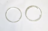 Sterling Silver with Crystals and Rhinestones Bracelet Bangle for Teens and Brides
