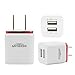 5 x Dual USB Wall Charger Power Adapter for iPhone 5 5S iPhone 6 iPhone 6 Plus - Gold, Blue, Red, Silver, Purple