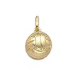 Volleyball Charm 14k Gold 15mm