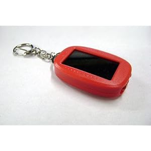 Solar Powered Keychain - Red Pocket Flashlight by