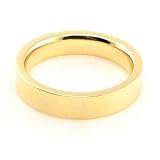 10K Yellow Gold Wedding Bands 4mm flat comfort-fit