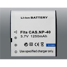3.7V 1250mAh Digital Camera Lithium Battery for Canon.NP-40 (White) + Worldwide free shiping