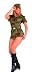 Soldier Sassy Military Army Girl Costume