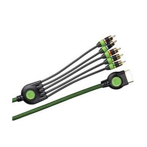 Monster Cable GameLink 400 X - Game console link cable - component video / audio - Xbox AV connector (M) - RCA - 10 ft