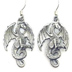 Earth Spirit Earrings - Dragon - Earth Spirit Earrings - Dragon