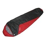 10T Mumienschlafsack LITE PAK 800 | Schlafsack bis -6  C in dunkelgrau / rot