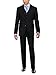 Luciano Natazzi Men's Two Button Bird's Eye 3 Piece Modern Fit Vested Suit