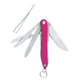 Leatherman 831223 Style Pink Keychain Tool with Scissor