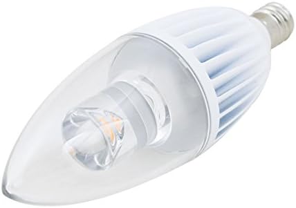 AmazingLED *Pack of 3* 4.5W (Equivalent to 30W) B10 Dimmable LED Candle Decorative Light Bulb,270 Lumen 110V Cool White 5000K