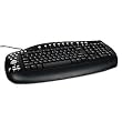 Clicker 106-Key Office USB/PS2 Keyboard w/Skype (Black)