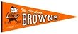 Cleveland Browns Throwback Wool Pennant - SET OF 6 - Sports Merchandise