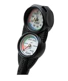 Cressi Sub 200 ft. Mini Pressure and Max Depth 2 Gauge Scuba Diving Console, Dive Console, Cressi Dive