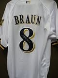 Braun, Ryan (Milwaukie Brewers) Autographed/Hand Signed Authentic Majestic Milwaukee Brewers Jersey