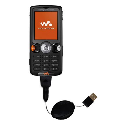 Retractable USB Cable for the Sony Ericsson W810 W810i with Power Hot Sync and Charge capabilities - Gomadic Brand w/ TipExchange Technology