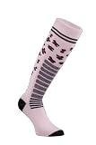 Eurosocks Women's Grafica Leopard Medium Weight Over the Calf Sock