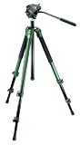 Manfrotto 3221WN Wilderness Tripod Legs w/503 (3460) Pro Video Head and MBAG80 Tripod Bag