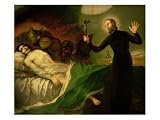 St. Francis Borgia Helping a Dying Impenitent, 1795 Giclee Poster Print by Francisco de Goya, 12x9