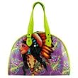 ED HARDY #BBNAT0205 NATIVE GIRL LARGE BAG PURPLE / YELLOW
