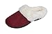 Beverly Rock Womens Faux Fur Lined Plush Clog Slipper With Detailed Stitching