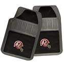Washington Redskins Rubber and Cloth 2pc Universal Floor Mat Set - Black